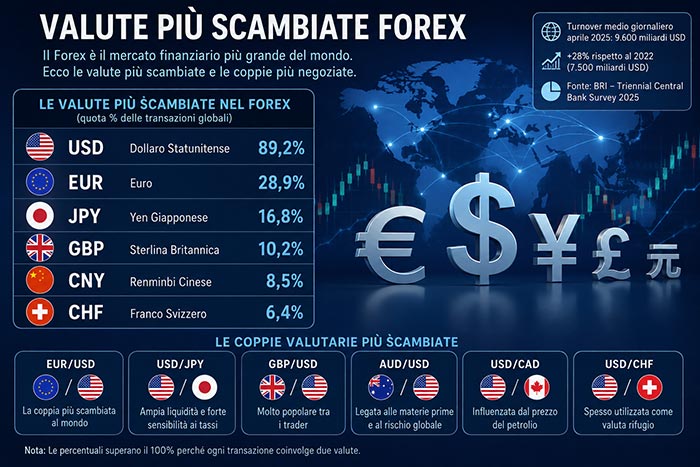 Forex Valute Coppie Più Scambiate 700x467